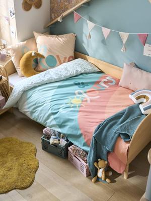 Set dekbedovertrek en kussensloop voor kinderen BOHO meerkleurig