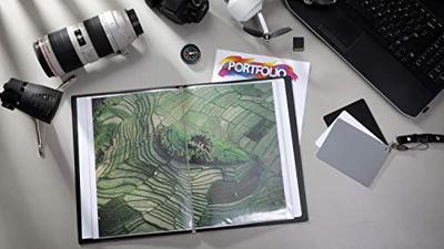 Rillstab showalbum A4 10 tassen, zwart Rillstab showalbum A4 10 tassen, zwart