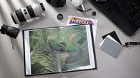 Rillstab showalbum A4 10 tassen, zwart - thumbnail