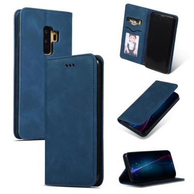 Retro huid voelen Business magnetische horizontale Flip lederen case voor Samsung Galaxy S9 plus (marineblauw) Retro huid voelen Business magnetische horizontale Flip lederen case voor Samsung Galaxy S9 plus (marineblauw)