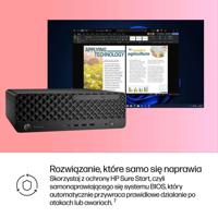 HP ProDesk 4 SFF G1i AI PC Intel Core Ultra 5 225 16 GB DDR5-SDRAM 512 GB SSD Windows 11 Pro Black - thumbnail