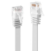 LINDY 47500 RJ45 Netwerkkabel, patchkabel CAT 6 U/UTP 0.30 m Wit Snagless 1 stuk(s) - thumbnail