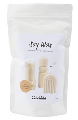 Creativ Company Sojawas, voor kaarsen die op zich staan, crème, 250 gr/ 1 doos Creativ Company Sojawas, voor kaarsen die op zich staan, crème, 250 gr/ 1 doos