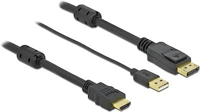Delock 85967 HDMI naar DisplayPort kabel 4K 30 Hz 7 m