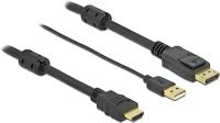 Delock 85967 HDMI naar DisplayPort kabel 4K 30 Hz 7 m - thumbnail