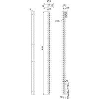 Schneider Electric NSYSMVR14 NSYSMVR14 (b x h) 42 mm x 1400 mm Staal 1 stuk(s) - thumbnail