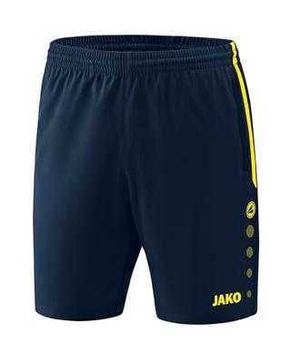 JAKO 6218D Short Competition 2.0 Dames - Marine/Fluogeel - 34-36