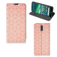 Nokia 2.3 | Hoesje met Magneet | Pattern Orange - thumbnail