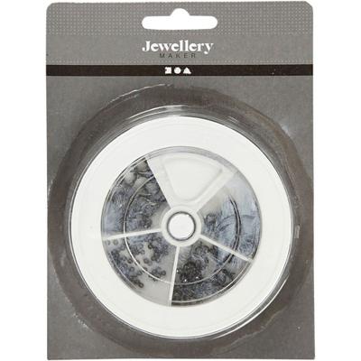 Creativ Company Sieraden starterset, donker metallic grijs, 1 set - thumbnail