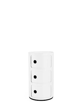 Kartell Componibili Kast - 3 Modules - Mat Wit