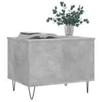 Salontafel 60x44,5x45 cm bewerkt hout betongrijs - thumbnail