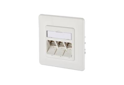 Metz Connect 130B12D31002-E Netwerkdoos Inbouw (in muur) Inzet met centraalstuk en frame CAT 6A 3 poorten Zuiver wit Metz Connect 130B12D31002-E Netwerkdoos Inbouw (in muur) Inzet met centraalstuk en frame CAT 6A 3 poorten Zuiver wit