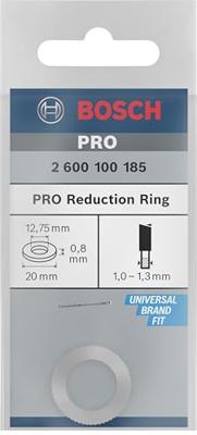 Bosch Accessories 2600100185 Bosch Power Tools Reduceerring 20 x 12.75 x 0.8 mm 1 stuk(s)