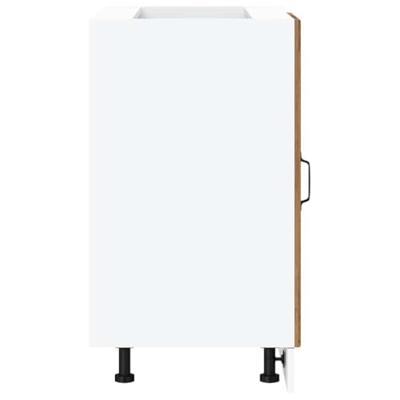 Keuken onderkast Porto bewerkt hout oud houtkleurig