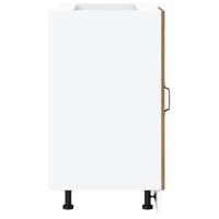 Keuken onderkast Porto bewerkt hout oud houtkleurig - thumbnail