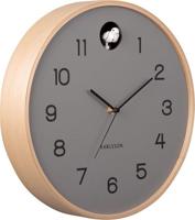Wall clock Natural Cuckoo birch wood I Hortus - Hortus - thumbnail
