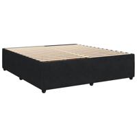 Boxspring met matras fluweel zwart 140x190 cm - thumbnail