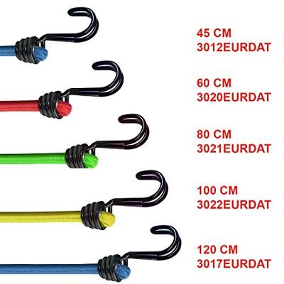 Masterlock Set of 2 bungees 120cm - colour : dark bluedouble reverse hook - 3017EURDAT
