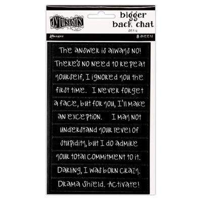 Ranger Ink Ranger • dylusions bigger back chat 4 black