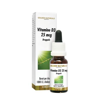 Golden Naturals Vitamine D3 25mcg 20ml