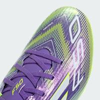 adidas F50 Club Gras / Kunstgras Voetbalschoenen (MG) Paars Wit Neongeel - thumbnail