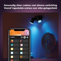 Philips Dubbele spotHue Fugato - White and color zwart - 915005761401 - thumbnail