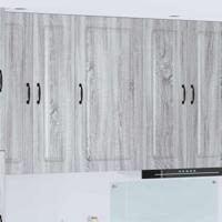 Keukenkast Kalmar Grijs Sonoma 50 x 31 x 100 cm Bewerkt hout - thumbnail