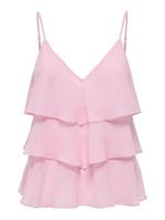 Only Onllinn Life Flounce Singlet Wvn Noos Tops En Singlets Romance Rose - thumbnail