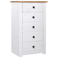 Dressoir Panama Range 46x40x89 cm grenenhout wit - thumbnail