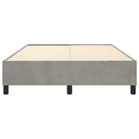 Boxspringframe fluweel lichtgrijs 140x200 cm - thumbnail