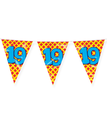 Happy Verjaardag Vlaggenlijn 19 Jaar (10m)