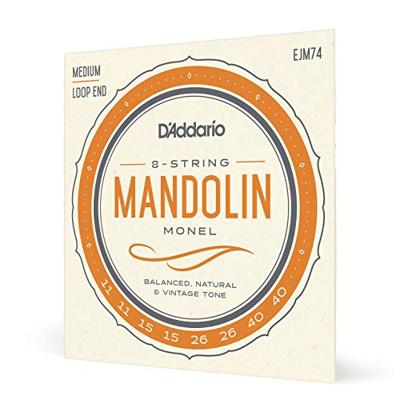 D&apos;Addario EJM74 Monel Medium 11-40 snaren voor mandoline