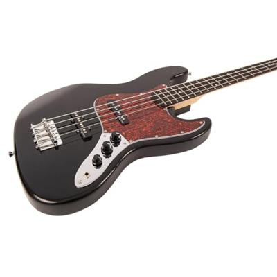 Vintage V49BLK Coaster Series Gloss Black elektrische basgitaar