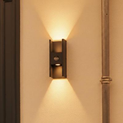 SLV WandspotFlatt zwart met sensor - 1010108