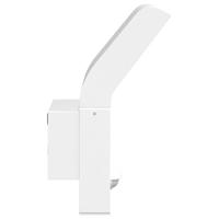 VidaXL Buitenwandlamp led met sensors gegoten aluminium wit - thumbnail
