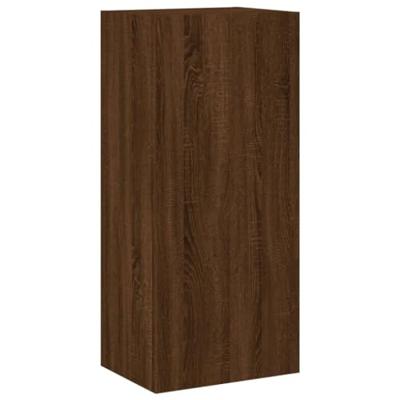Tv-wandmeubel 40,5x30x90 cm bewerkt hout bruineikenkleurig Tv-wandmeubel 40,5x30x90 cm bewerkt hout bruineikenkleurig