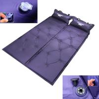 Automatisch opblaasbare slapen Pad vocht bewijs Pad met Pillow(Purple) - thumbnail