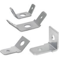 Klauke 2075 Splitter voor platte connectoren Insteekbreedte: 6.30 mm Insteekdikte: 0.80 mm 45 ° Ongeïsoleerd Zilver 1 stuk(s) - thumbnail