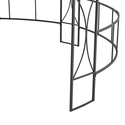 VidaXL Prieel rond 300x290 cm antraciet