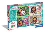Clementoni Supercolor 4in1 Puzzel Gabbys Dollhouse 12-24 Stukjes - thumbnail