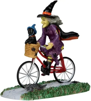 Lemax be-witching bike ride halloween figuur Spooky Town 2013