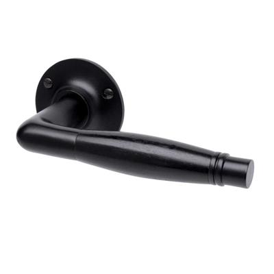 De Oude Deurklink Deurklink - Deco mat zwart, rozet rond De Oude Deurklink Deurklink - Deco mat zwart, rozet rond