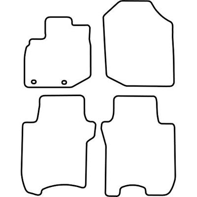 Automatten passend voor Honda Jazz 2008-2011 TMHO538