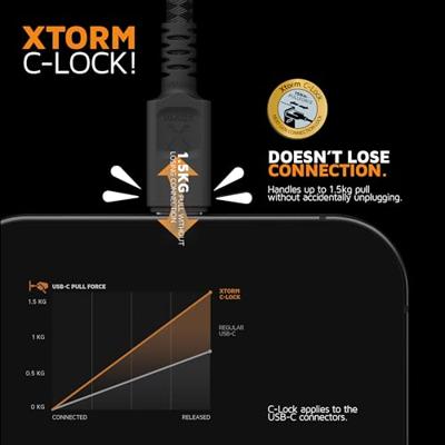 USB-kabel Xtorm CX3091 Zwart 1,5 m - thumbnail