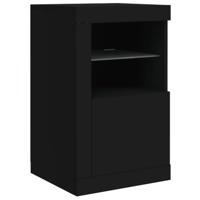 Dressoir met LED-verlichting 164x37x67 cm zwart - thumbnail