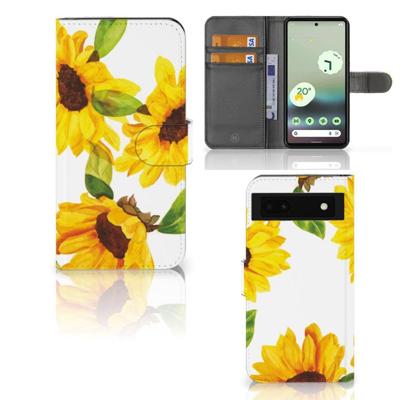 Hoesje voor Google Pixel 6A Zonnebloemen Hoesje voor Google Pixel 6A Zonnebloemen