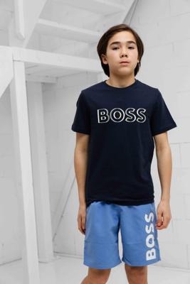 Hugo Boss 3D Logo T-Shirt Kids Donkerblauw - Maat 11/12 jaar - Kleur: Donkerblauw | Soccerfanshop Hugo Boss 3D Logo T-Shirt Kids Donkerblauw - Maat 11/12 jaar - Kleur: Donkerblauw | Soccerfanshop