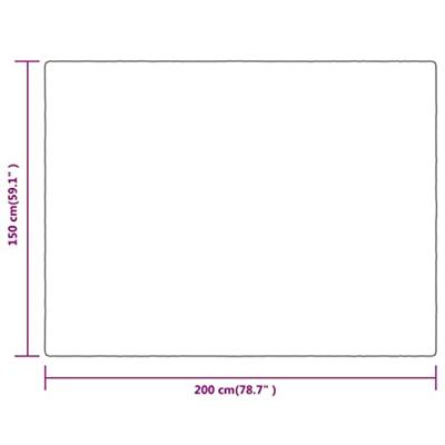 VidaXL Deken 150x200 cm polyester woestijnmist