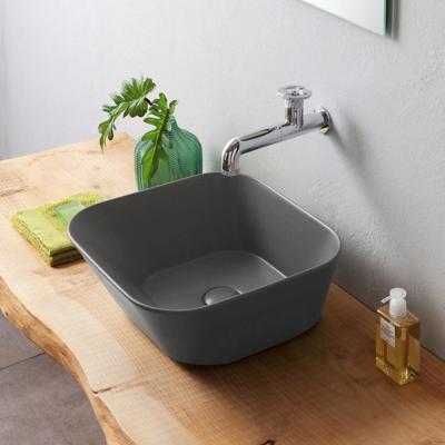 Waskom By Goof Mees Design Opbouw Wastafel Vierkant 42x42 cm Mat Grijs By Goof Waskom By Goof Mees Design Opbouw Wastafel Vierkant 42x42 cm Mat Grijs By Goof