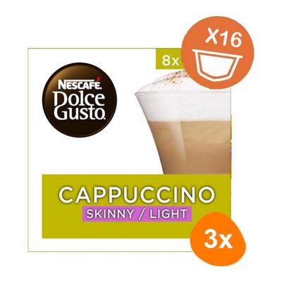 Dolce Gusto - Cappuccino Skinny/Light - 3x 16 Capsules Dolce Gusto - Cappuccino Skinny/Light - 3x 16 Capsules